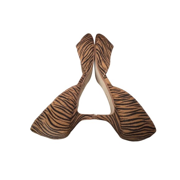 Anthropologie Rowen Womens Zebra Print DOrsay Pointed Toe Heels Size 10M - Picture 7 of 7